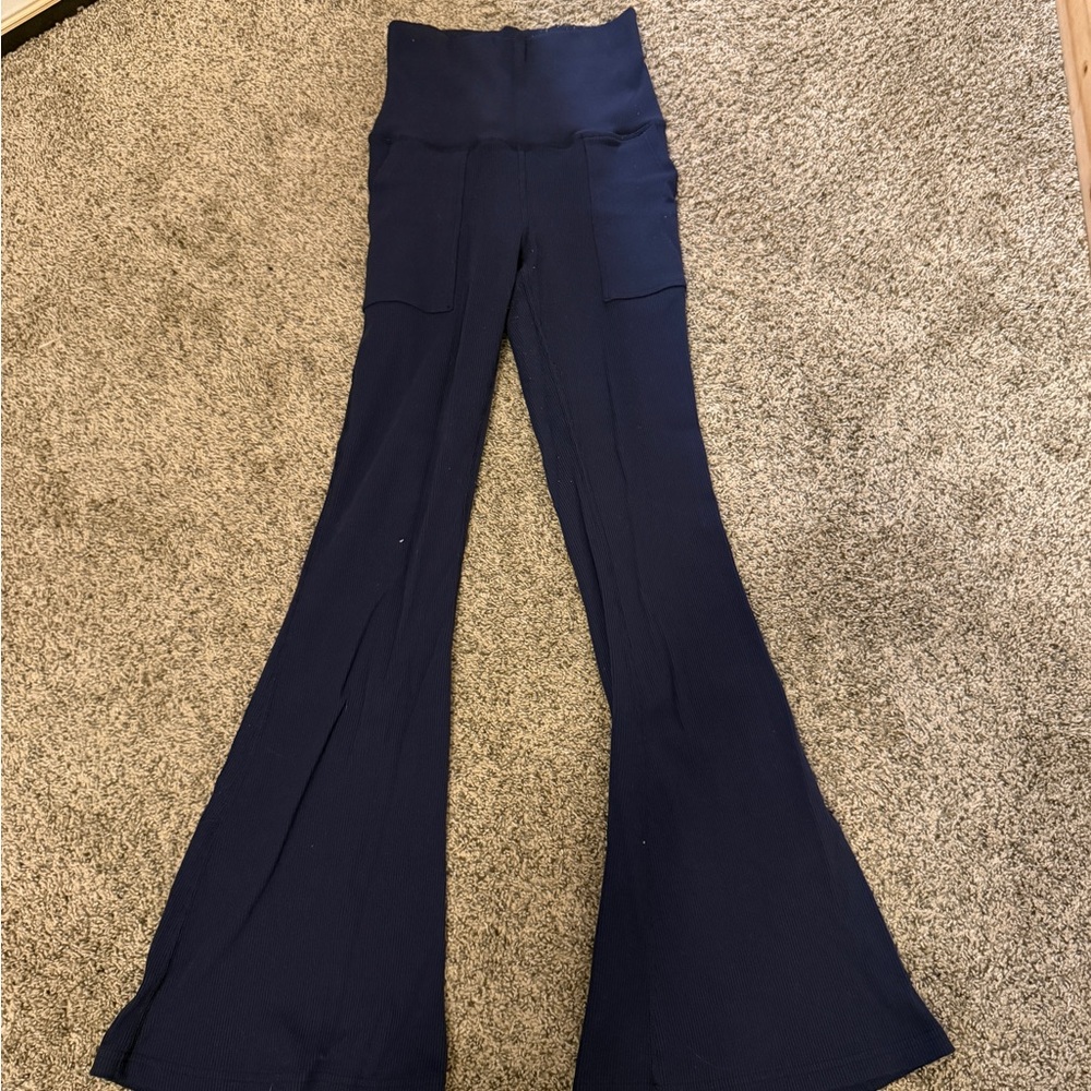 Aerie Midnight Blue Flare Pants